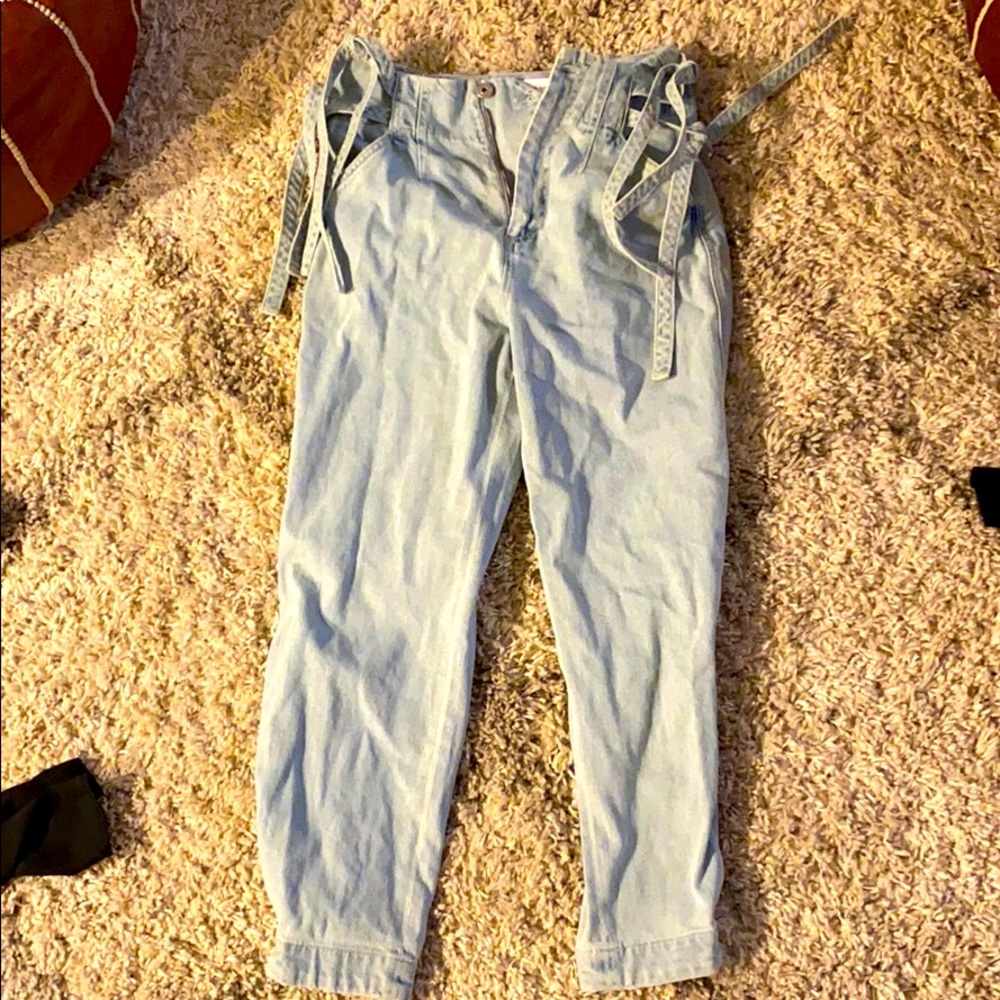 Something navy light denim jeans